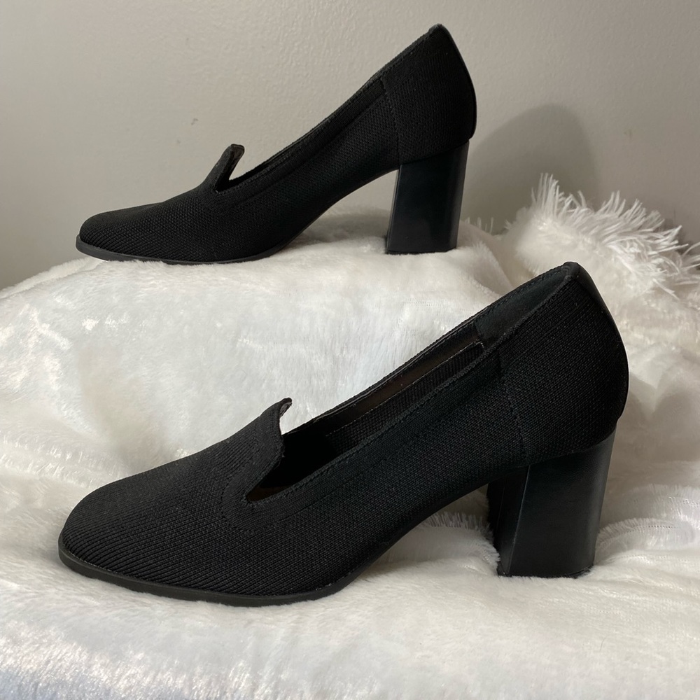 Adrienne VITTADINI Black Block Heels 
Size 9 1/2 M - Picture 2 of 8